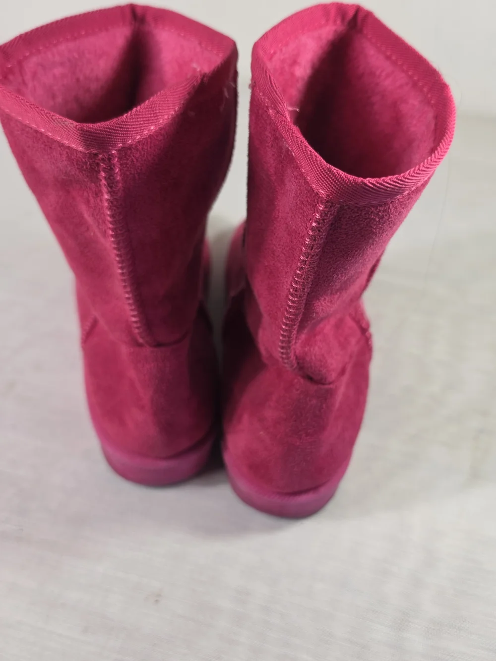 fabkids Magenta Suede Girls' Pull-On Boots